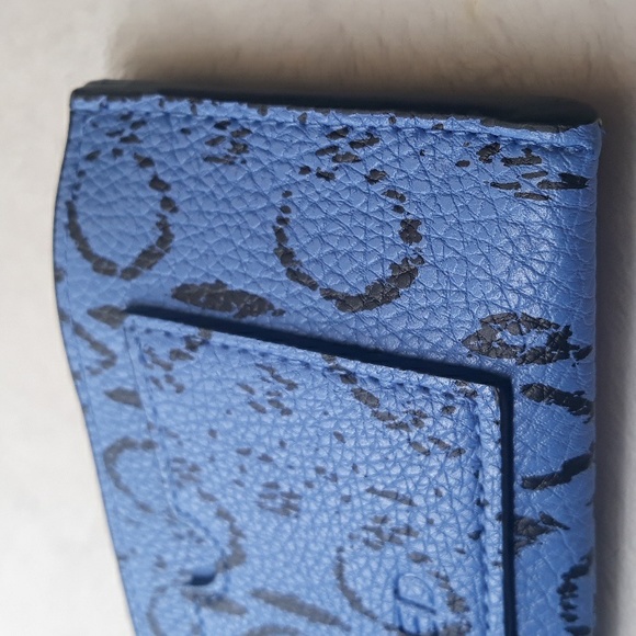 Reed Krakoff French Blue Viper small zippered wallet  (6 x 3 inches) - Picture 3 of 11